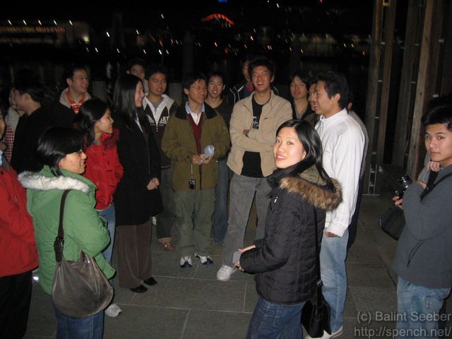 More standing around